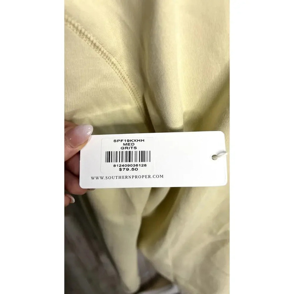 NWT Southern Proper‎ Men's Medium Long Sleeve Henley Shirt Yellow - Picture 6 of 7